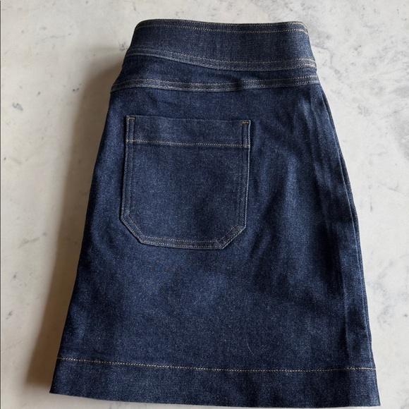 SPANX Raw Indigo Denim Mini Skirt - Picture 9 of 9